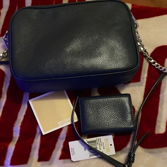 Michael Kors Navy Crossbody Bag and Wallet - Picture 7 of 7